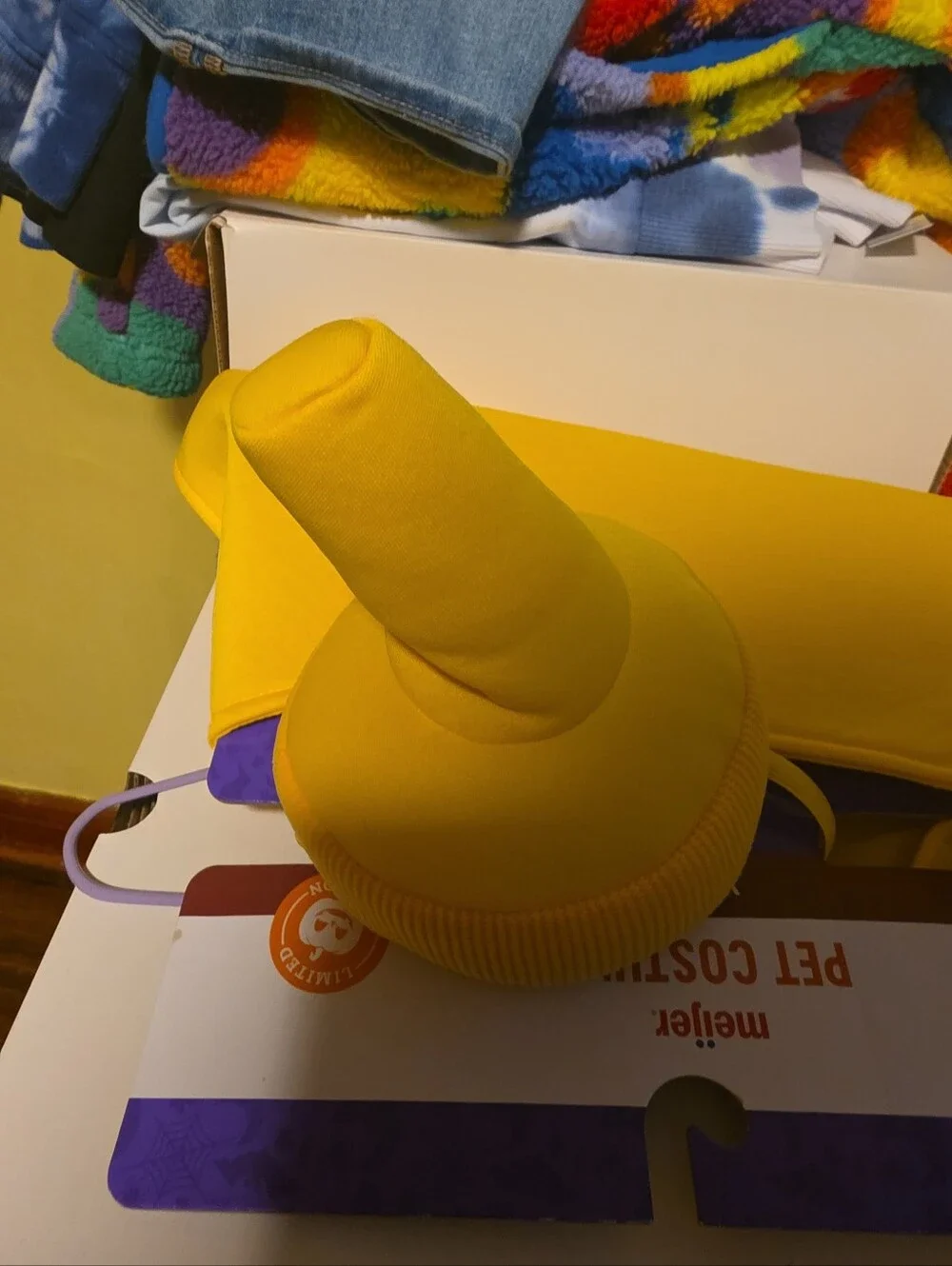 NWT Dog Halloween Costume Size XL Yellow Mustard Bottle Since 1989 Hotdog